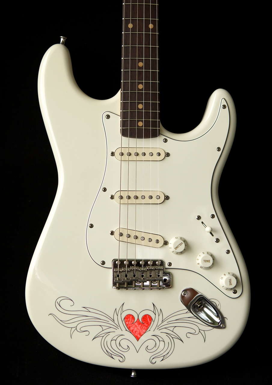 custom guitar finish stratocaster tattoo photo